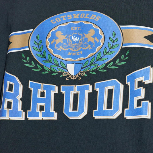Rhude Cotswold Crest T-Shirt in Vintage Black