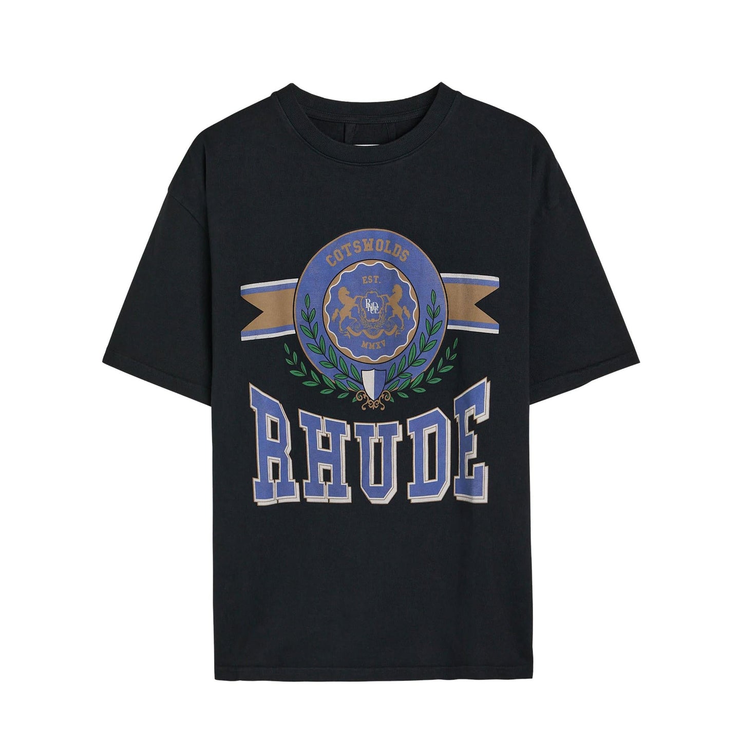 Rhude Cotswold Crest T-Shirt in Vintage Black