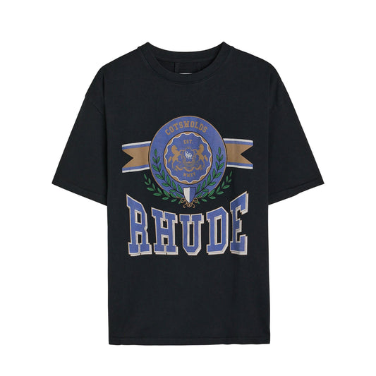 Rhude Cotswold Crest T-Shirt in Vintage Black