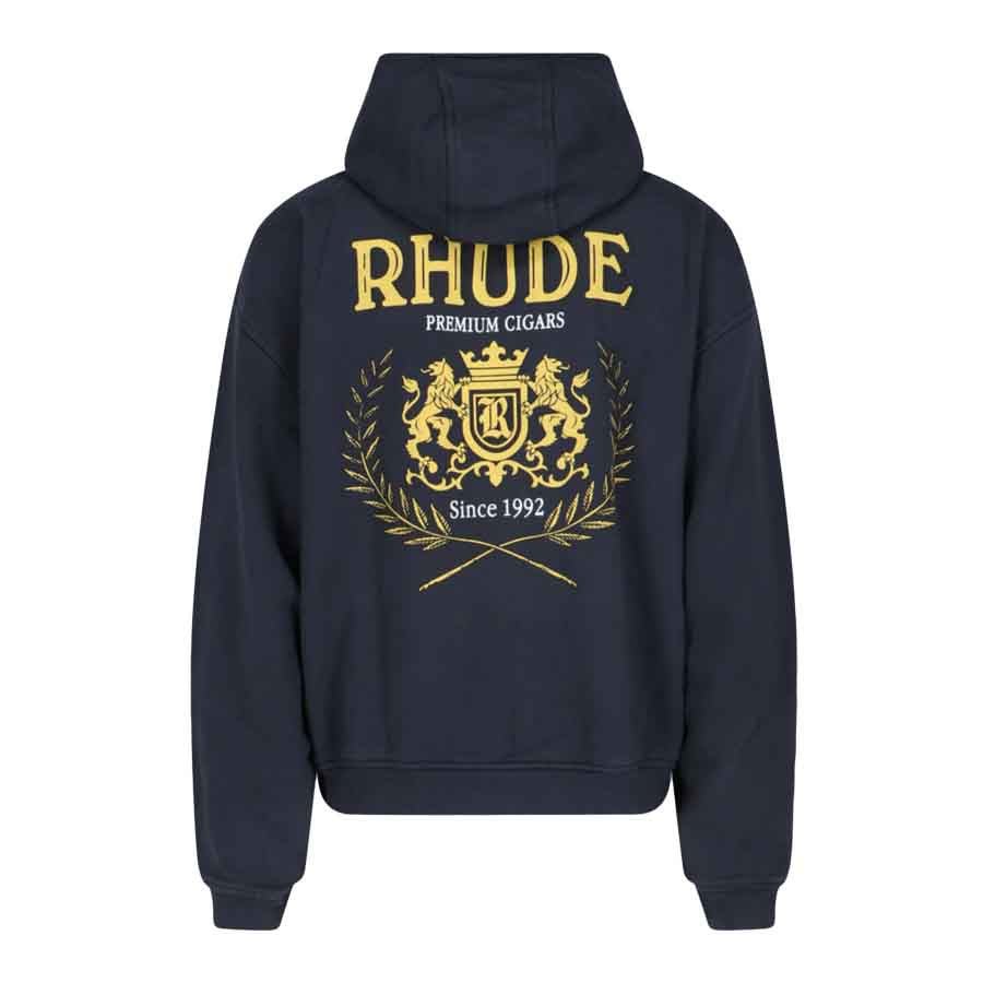 Rhude Cresta Hoodie in Vintage Black