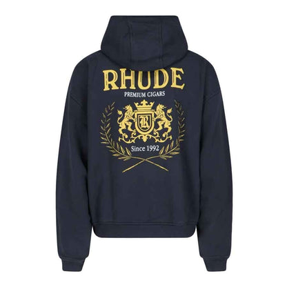 Rhude Cresta Hoodie in Vintage Black