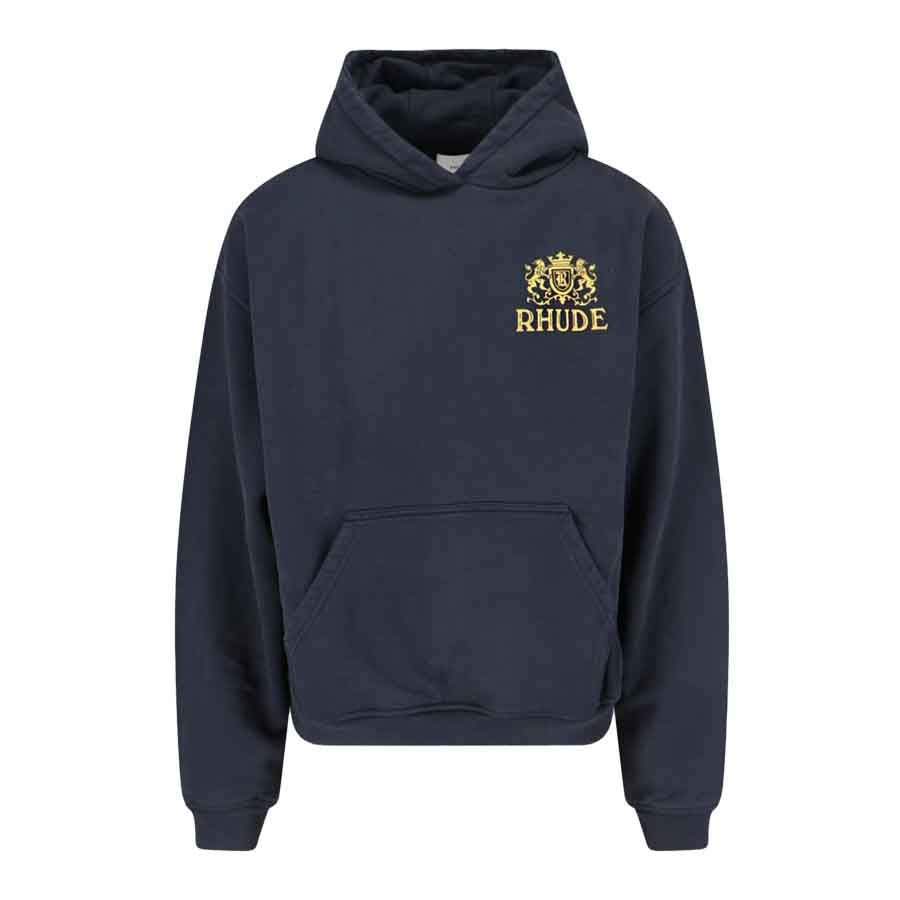 Rhude Cresta Hoodie in Vintage Black