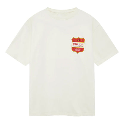 [Rhude] Filtaro Crest TeeT-ShirtRhudeDPUS Designer OutletRHPF26TT01012-6498-SVintage WhiteS[Rhude] Filtaro Crest Tee