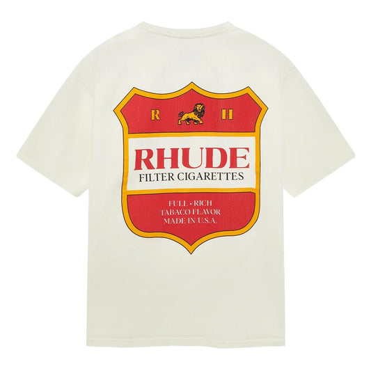 [Rhude] Filtaro Crest TeeT-ShirtRhudeDPUS Designer OutletRHPF26TT01012-6498-SVintage WhiteS[Rhude] Filtaro Crest Tee