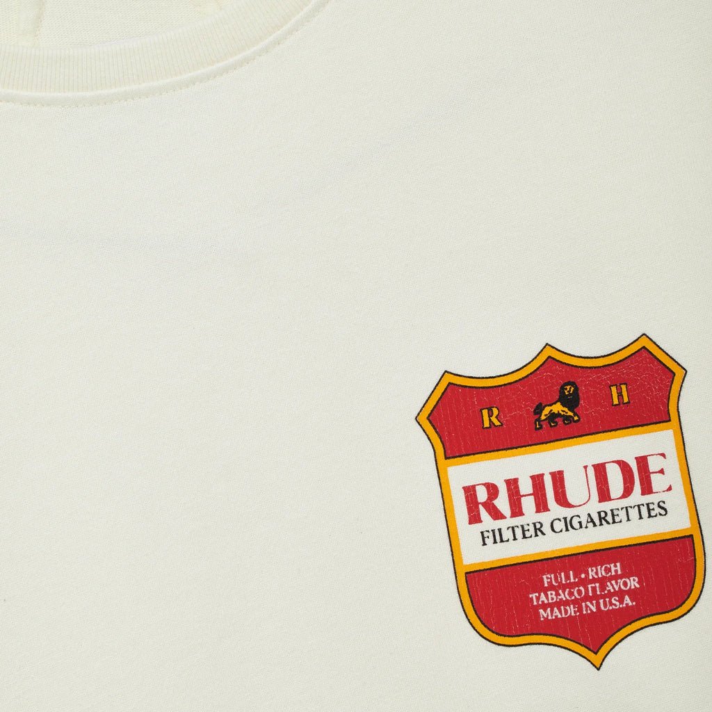 [Rhude] Filtaro Crest TeeT-ShirtRhudeDPUS Designer OutletRHPF26TT01012-6498-SVintage WhiteS[Rhude] Filtaro Crest Tee