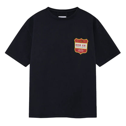 [Rhude] Filtaro Crest TeeT-ShirtRhudeDPUS Designer OutletRHPF26TT01012-6499-S8055594835349Vintage BlackS[Rhude] Filtaro Crest Tee