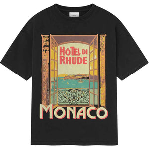 Rhude Hotel Di Monaco T-Shirt in Vintage BlackT-ShirtsRhudeDPUS Designer Outlet8056216558844XSRhude Hotel Di Monaco T-Shirt in Vintage Black