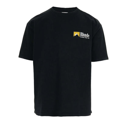 Rhude International Racing Logo T-Shirt in Vintage Black