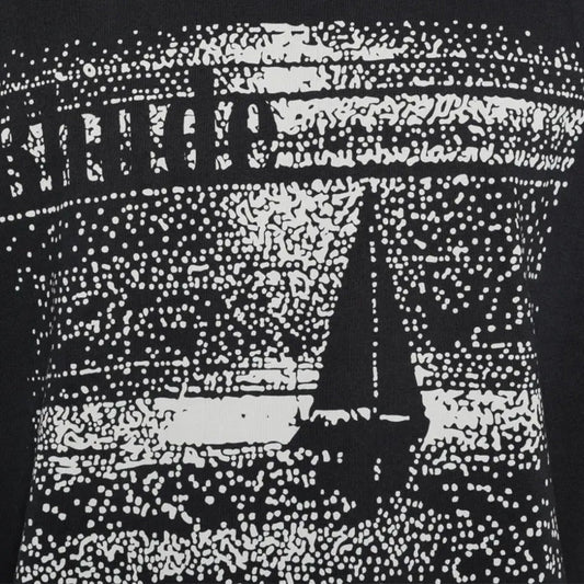 Rhude Lago Trasimeno Tee In Vintage Black/ WhiteT-ShirtsRhudeDPUS Designer Outlet8053298018549XSRhude Lago Trasimeno Tee In Vintage Black/ White