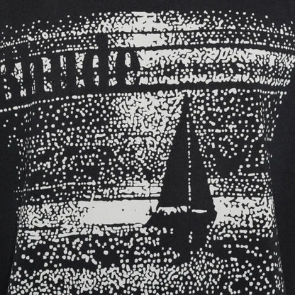 Rhude Lago Trasimeno Tee In Vintage Black/ WhiteT-ShirtsRhudeDPUS Designer Outlet8053298018549XSRhude Lago Trasimeno Tee In Vintage Black/ White