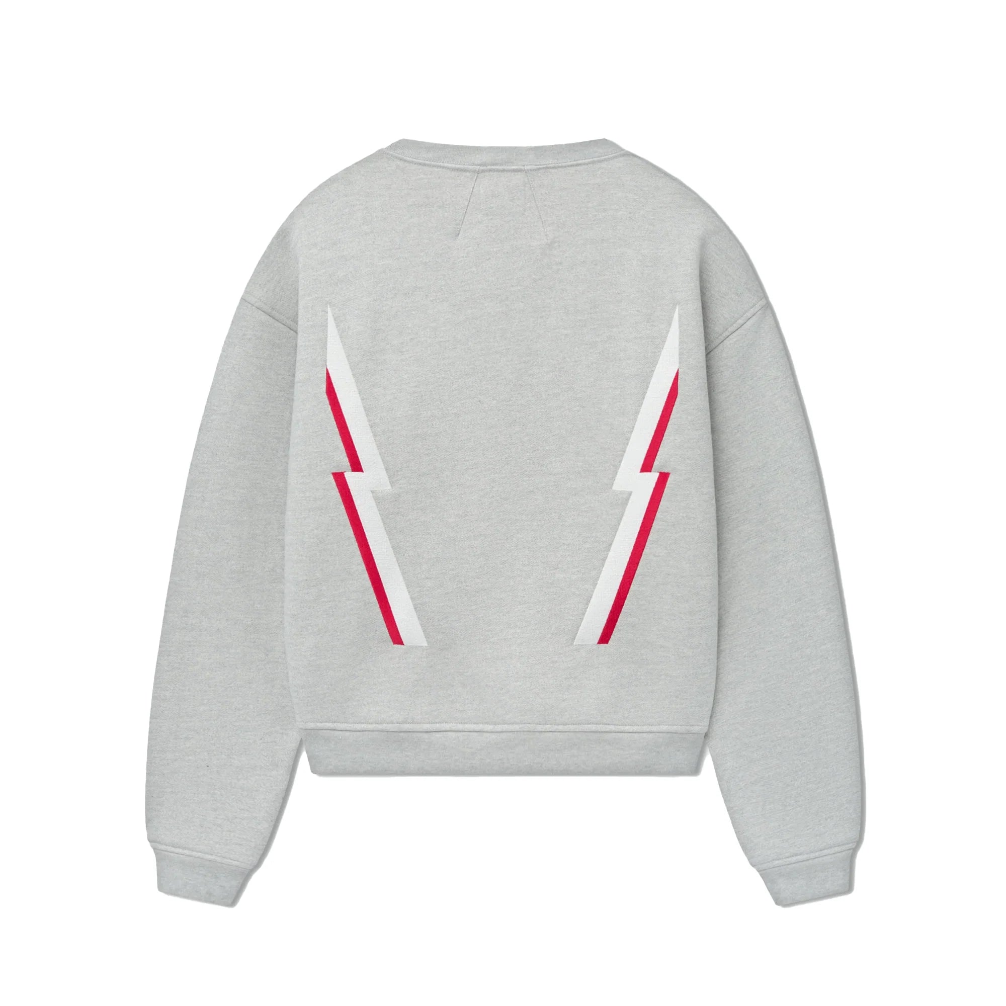 Rhude Lightning Crewneck Sweatshirt in Heather Grey