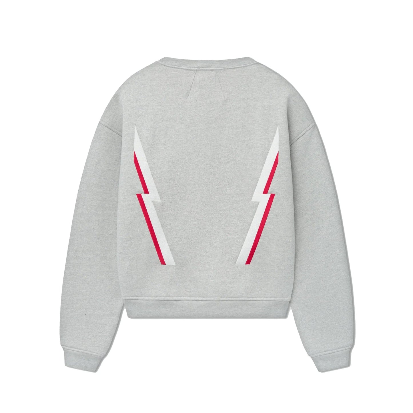 Rhude Lightning Crewneck Sweatshirt in Heather Grey