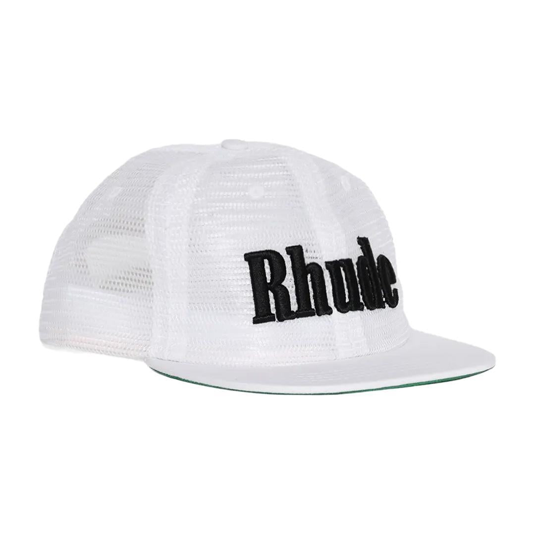 Rhude Logo Mesh Hat in WhiteCaps & HatsDPUS Designer OutletDPUS Designer Outlet8059554380269O/SRhude Logo Mesh Hat in White