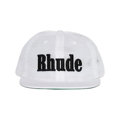 Rhude Logo Mesh Hat in WhiteCaps & HatsDPUS Designer OutletDPUS Designer Outlet8059554380269O/SRhude Logo Mesh Hat in White