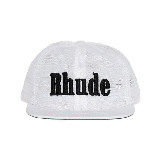 Rhude Logo Mesh Hat in WhiteCaps & HatsDPUS Designer OutletDPUS Designer Outlet8059554380269O/SRhude Logo Mesh Hat in White