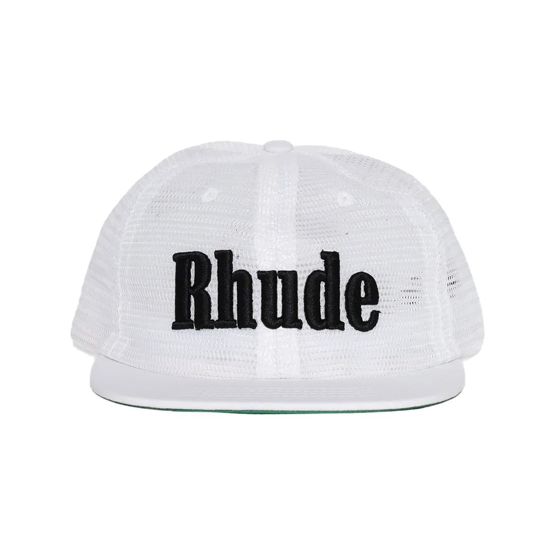 Rhude Logo Mesh Hat in WhiteCaps & HatsDPUS Designer OutletDPUS Designer Outlet8059554380269O/SRhude Logo Mesh Hat in White