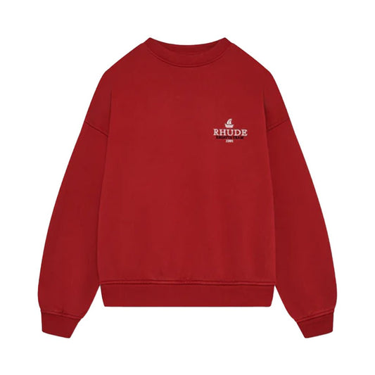 Rhude Mariner Regatta CrewneckSweatshirtsRhudeDPUS Designer OutletRedXSRhude Mariner Regatta Crewneck