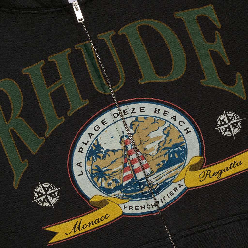 Rhude Monaco Regatta Hoodie in Vintage BlackHoodiesRhudeDPUS Designer Outlet8056216550466XSRhude Monaco Regatta Hoodie in Vintage Black
