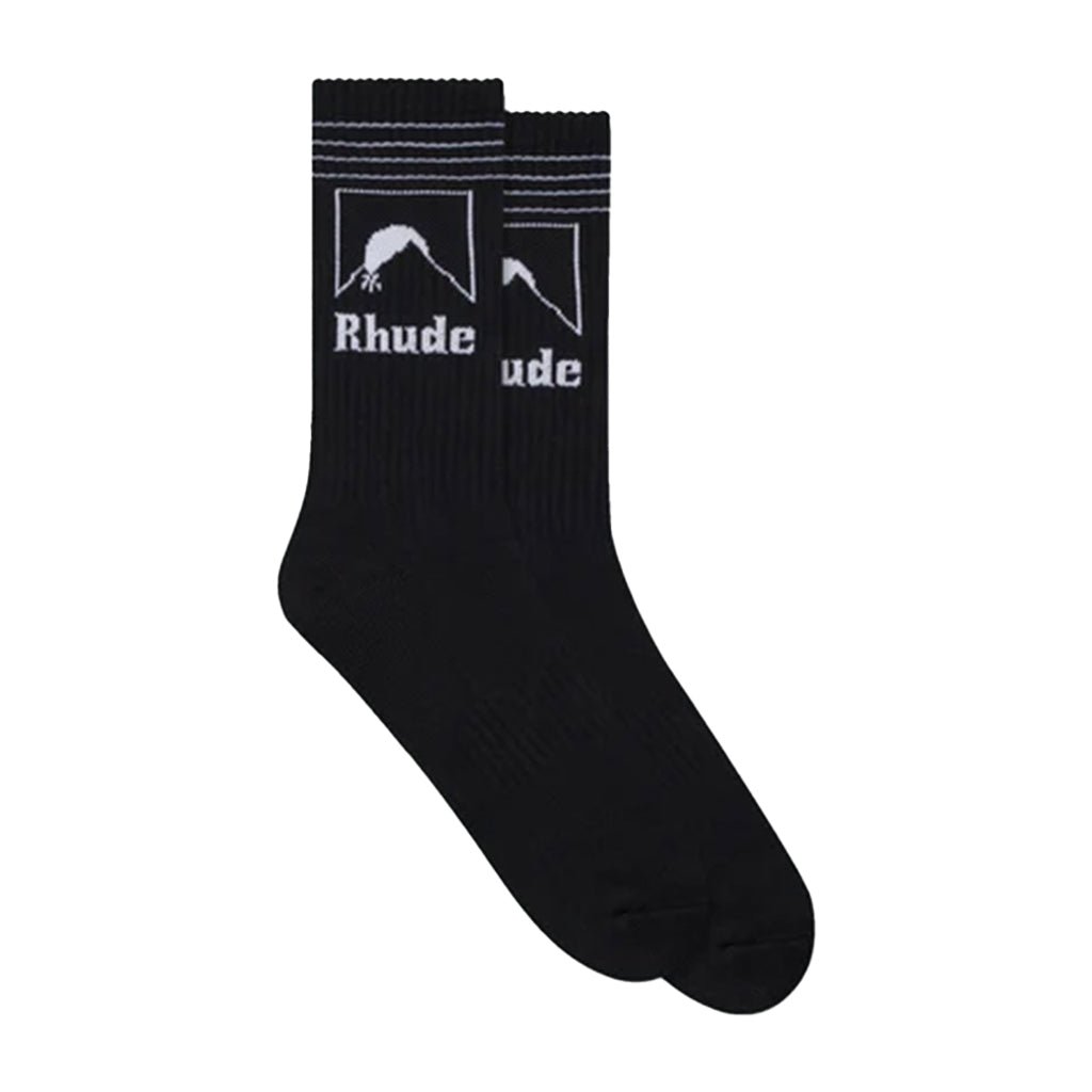 Rhude Moonlight Outline SockAccessoriesRhudeDPUS Designer Outlet8058898425827BlackOSRhude Moonlight Outline Sock