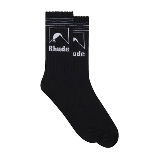 Rhude Moonlight Outline SockAccessoriesRhudeDPUS Designer Outlet8058898425827BlackOSRhude Moonlight Outline Sock