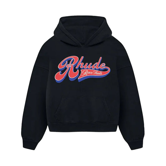 Rhude Pit Stop HoodieHoodies & Zip-UpsRhudeDPUS Designer OutletBlackXSRhude Pit Stop Hoodie