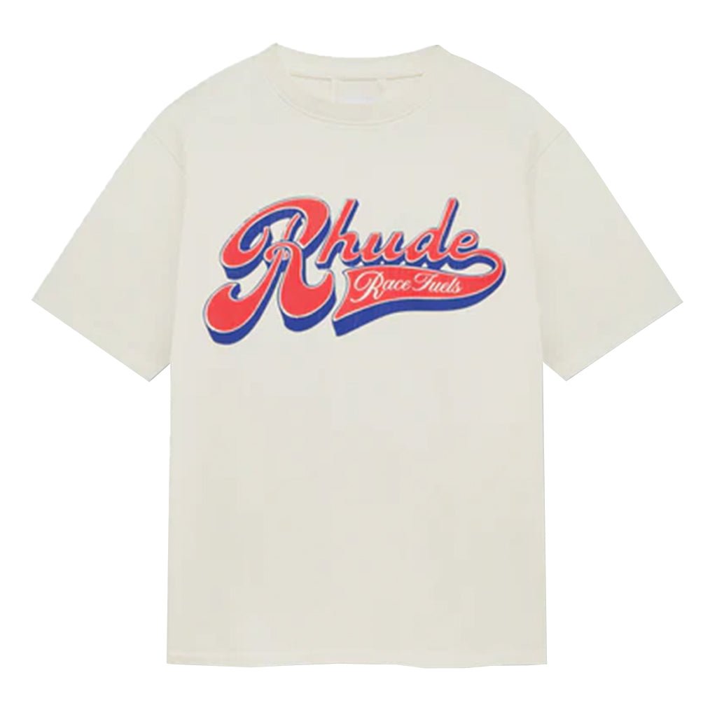 Rhude Pit Stop TeeT-ShirtRhudeDPUS Designer Outlet8058898427678WhiteXSRhude Pit Stop Tee