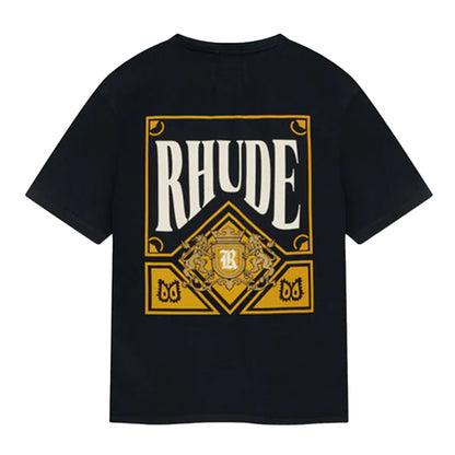 Rhude Playing Card TeeT-ShirtRhudeDPUS Designer OutletBlackXSRhude Playing Card Tee