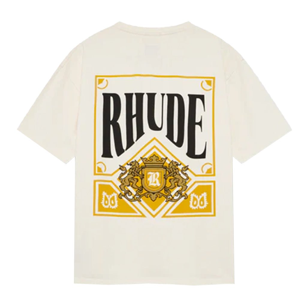 Rhude Playing Card TeeT-ShirtRhudeDPUS Designer OutletWhiteXSRhude Playing Card Tee