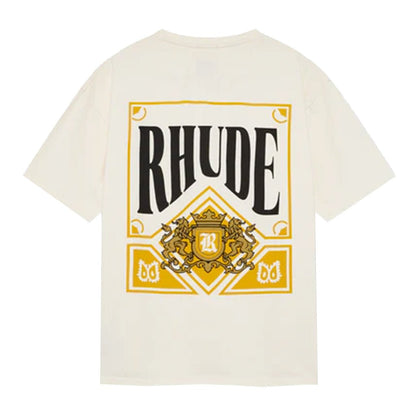 Rhude Playing Card TeeT-ShirtRhudeDPUS Designer OutletWhiteXSRhude Playing Card Tee
