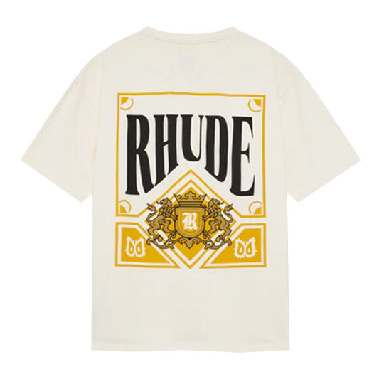 Rhude Playing Card TeeT-ShirtRhudeDPUS Designer OutletWhiteXSRhude Playing Card Tee