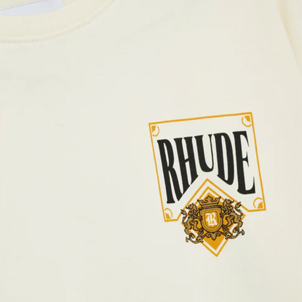 Rhude Playing Card TeeT-ShirtRhudeDPUS Designer OutletWhiteXSRhude Playing Card Tee