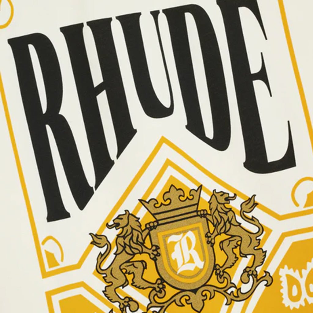 Rhude Playing Card TeeT-ShirtRhudeDPUS Designer OutletWhiteXSRhude Playing Card Tee