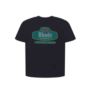 Rhude Racing Crest T-Shirt in Vintage BlackT-ShirtsRhudeDPUS07695079SRhude Racing Crest T-Shirt in Vintage Black