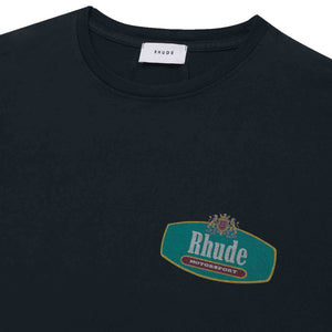 Rhude Racing Crest T-Shirt in Vintage BlackT-ShirtsRhudeDPUS07695079SRhude Racing Crest T-Shirt in Vintage Black