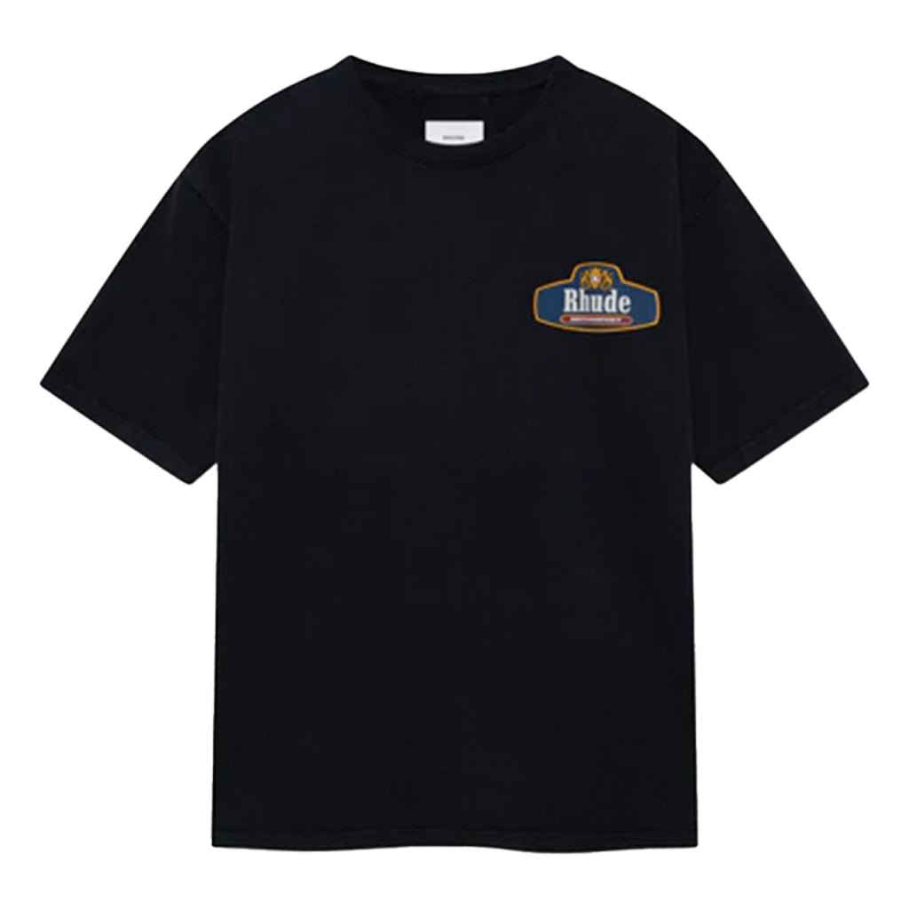 Rhude Racing Crest TeeT-ShirtRhudeDPUS Designer Outlet8058898427791Vintage BlackXSRhude Racing Crest Tee