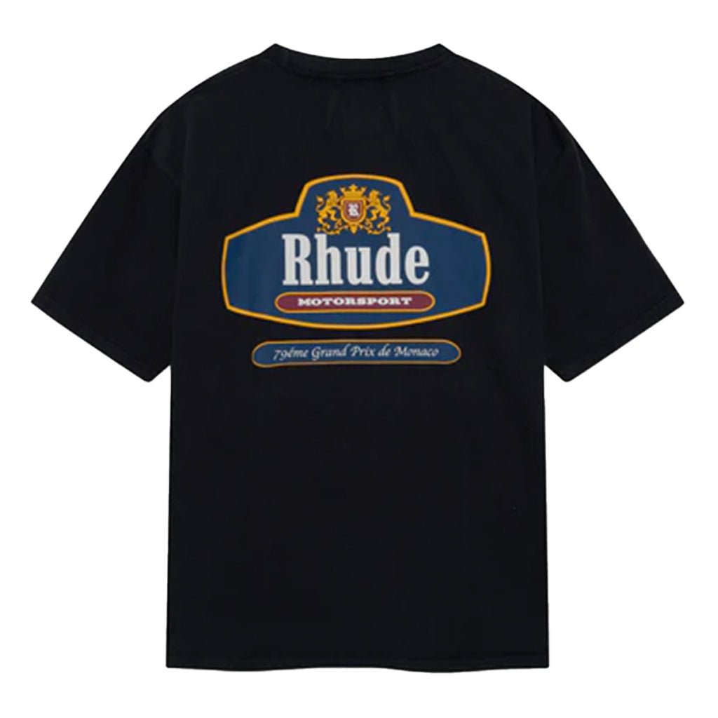 Rhude Racing Crest TeeT-ShirtRhudeDPUS Designer Outlet8058898427791Vintage BlackXSRhude Racing Crest Tee