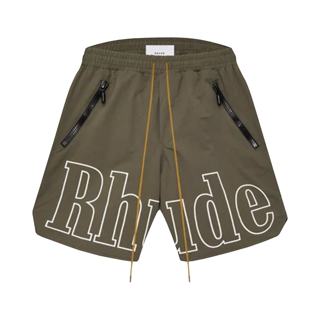 [Rhude] RH Logo ShortsShortsRhudeDPUS Designer OutletRHPF26SH01491-0004-STaupeS[Rhude] RH Logo Shorts