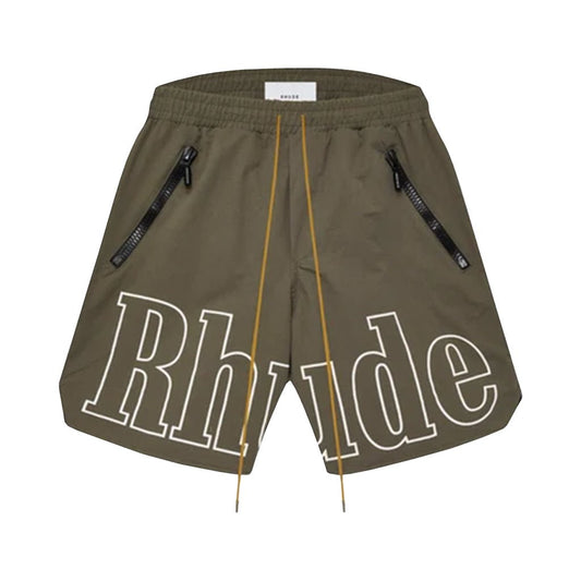 [Rhude] RH Logo ShortsShortsRhudeDPUS Designer OutletRHPF26SH01491-0004-STaupeS[Rhude] RH Logo Shorts