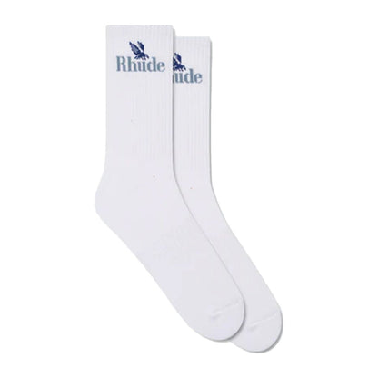 Rhude Rossa Logo SockT-ShirtRhudeDPUS Designer Outlet8058898425841WhiteOSRhude Rossa Logo Sock