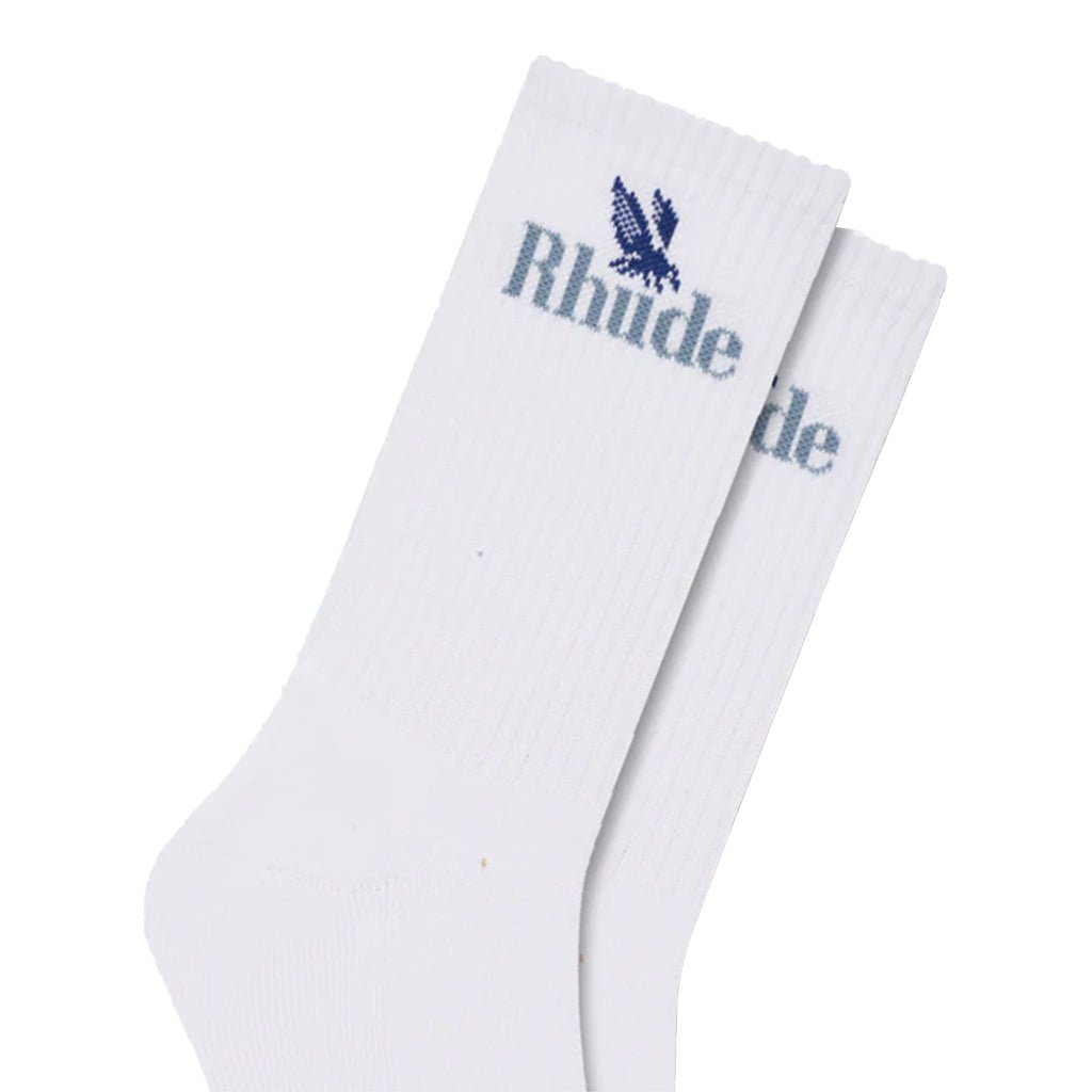 Rhude Rossa Logo SockT-ShirtRhudeDPUS Designer Outlet8058898425841WhiteOSRhude Rossa Logo Sock
