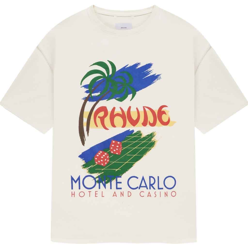 Rhude Roulette T-Shirt in Vintage WhiteT-ShirtsRhudeDPUS Designer Outlet8056216558080XSRhude Roulette T-Shirt in Vintage White