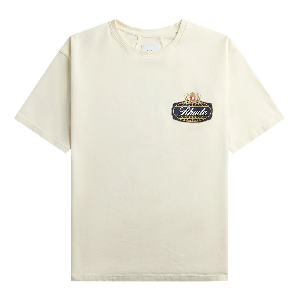 [Rhude] Safari Crest TeeT-ShirtRhudeDPUS Designer OutletRHPF26TT02012-6193-S8055594835554Vintage WhiteS[Rhude] Safari Crest Tee