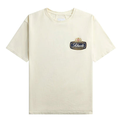 [Rhude] Safari Crest TeeT-ShirtRhudeDPUS Designer OutletRHPF26TT02012-6193-S8055594835554Vintage WhiteS[Rhude] Safari Crest Tee
