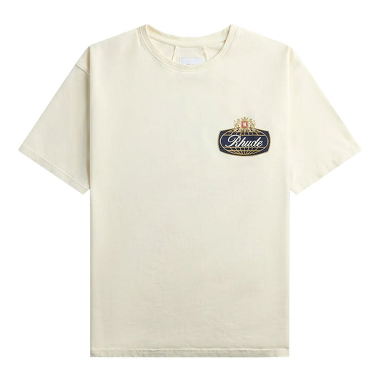 [Rhude] Safari Crest TeeT-ShirtRhudeDPUS Designer OutletRHPF26TT02012-6193-S8055594835554Vintage WhiteS[Rhude] Safari Crest Tee