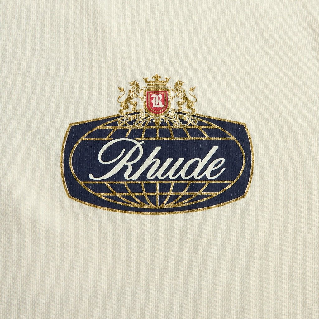[Rhude] Safari Crest TeeT-ShirtRhudeDPUS Designer OutletRHPF26TT02012-6193-S8055594835554Vintage WhiteS[Rhude] Safari Crest Tee