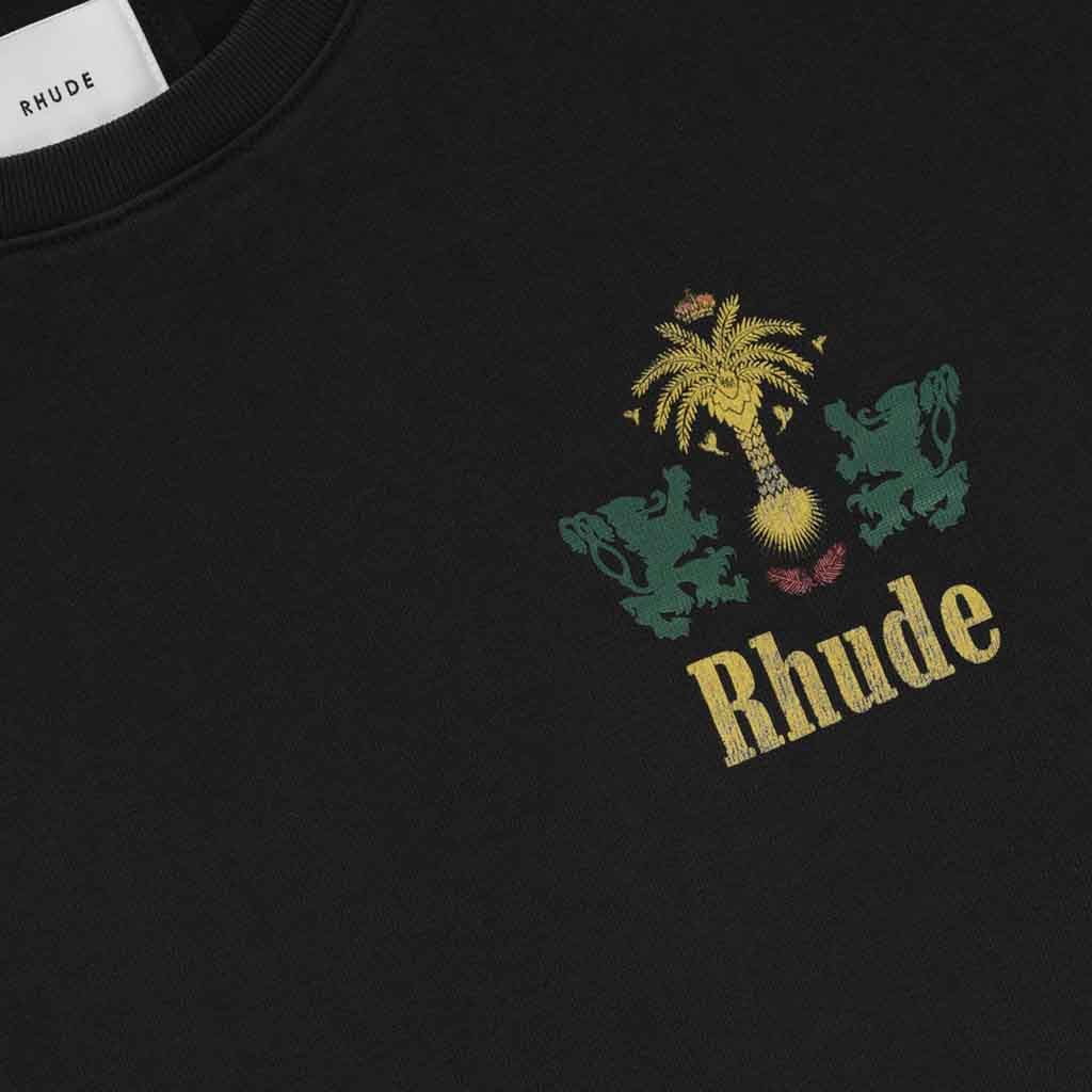 Rhude Tabaco T-Shirt in Vintage Black