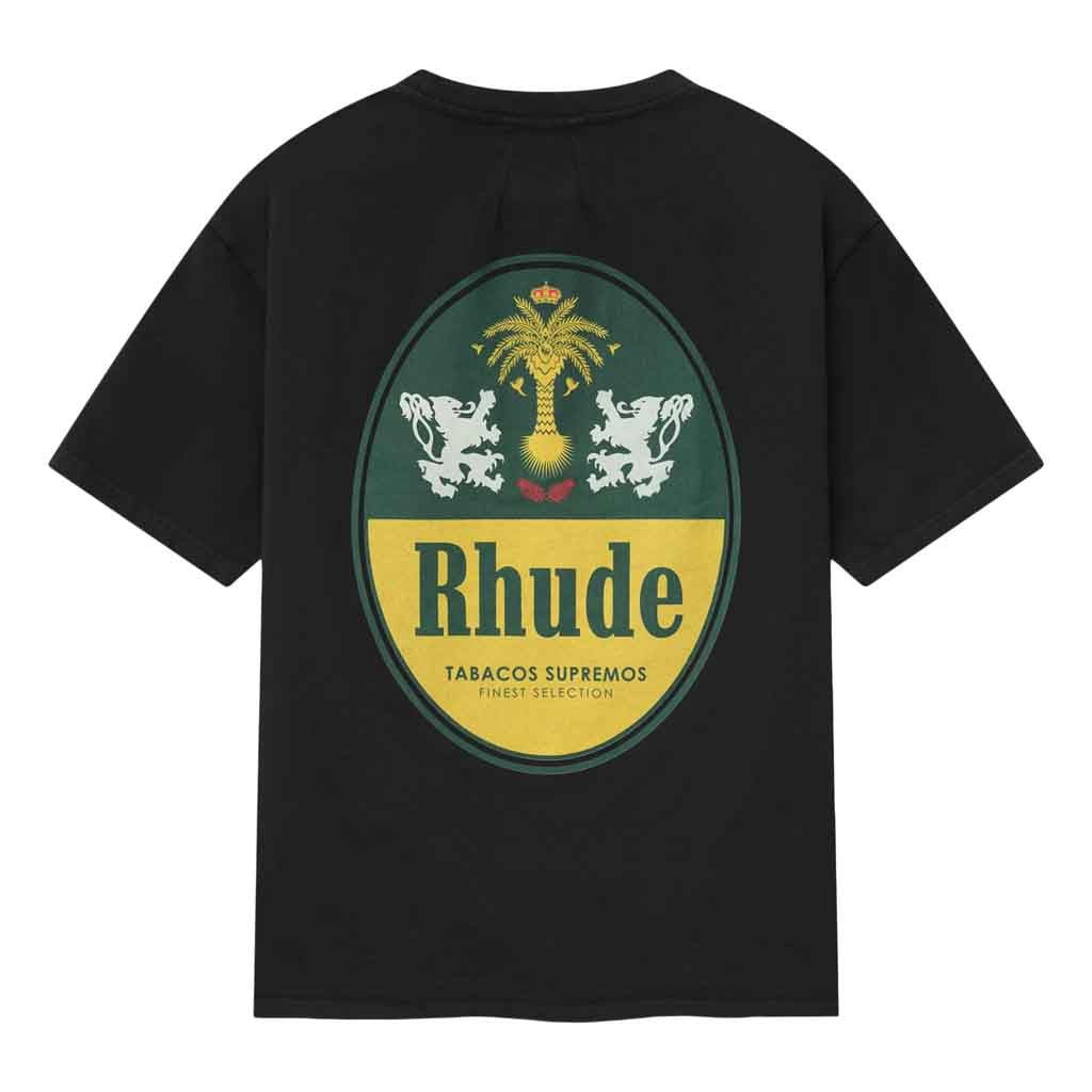 Rhude Tabaco T-Shirt in Vintage Black