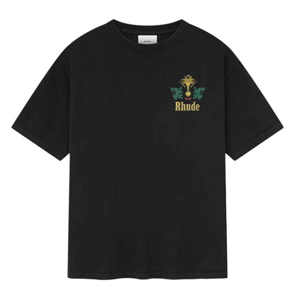 Rhude Tabaco T-Shirt in Vintage Black