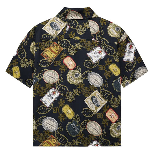[Rhude] Vin Bandana Print Button-Up ShirtShirtsRhudeDPUS Designer OutletRHPF26SS02202-C933-S8055594834854BlackS[Rhude] Vin Bandana Print Button-Up Shirt