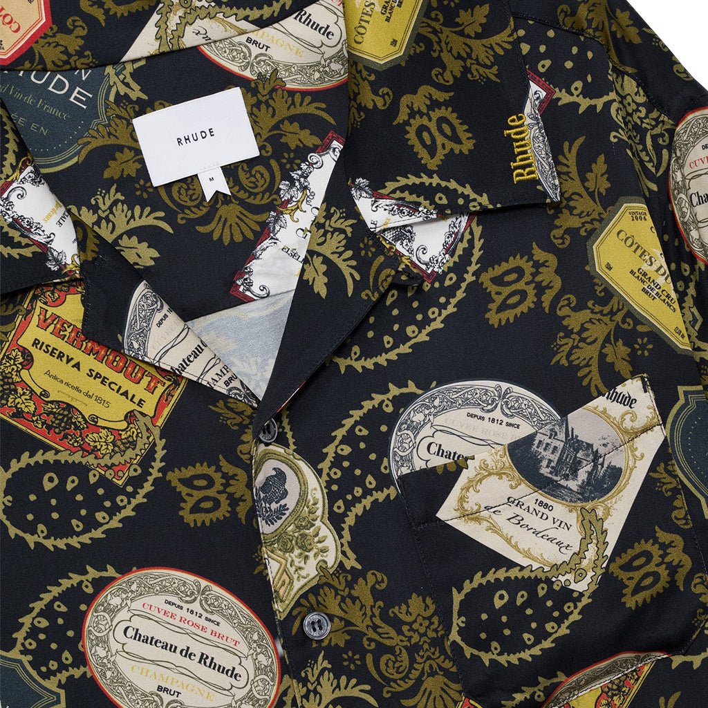 [Rhude] Vin Bandana Print Button-Up ShirtShirtsRhudeDPUS Designer OutletRHPF26SS02202-C933-S8055594834854BlackS[Rhude] Vin Bandana Print Button-Up Shirt